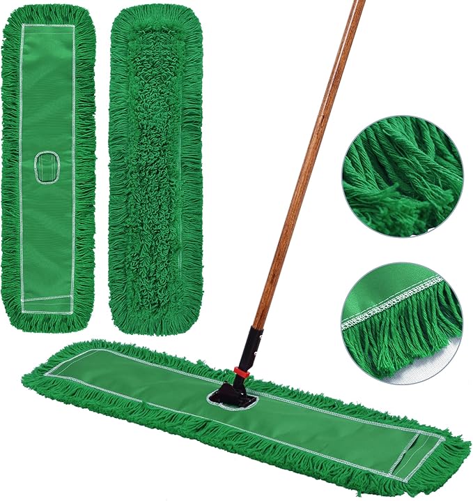 Matthew Cleaning 36'' Industrial Strength Cotton Dust Mop Refill Washable - Image 2