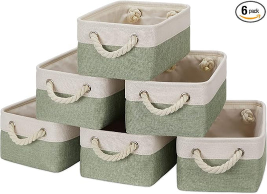 Temary Small Storage Baskets Small Fabric Bins by TEMARY