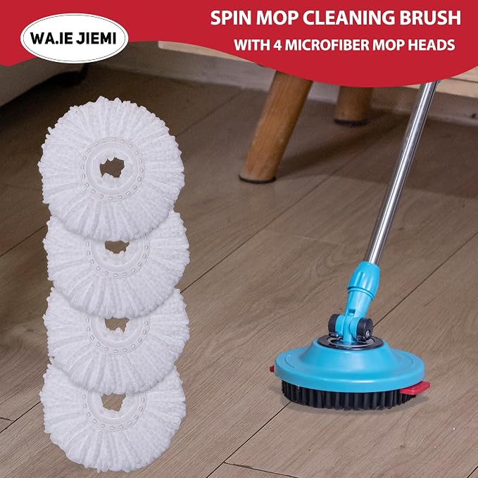 4-Pack White Mop Replacement Heads - Image 7