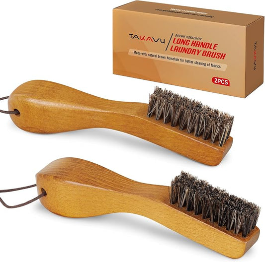 TAKAVU Laundry Stain Brush Set of 2 – Clothes Cleaning Brushes by TAKAVU