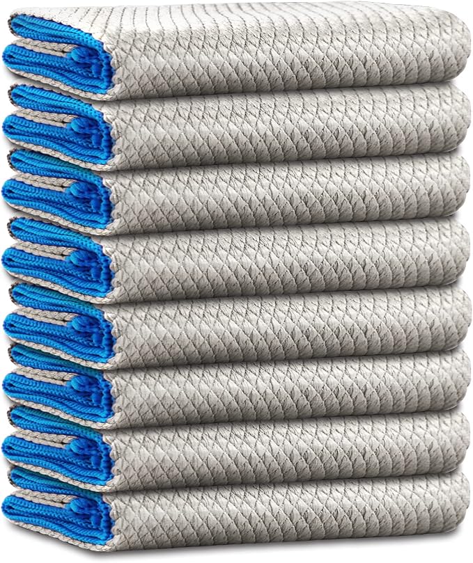 Microfiber Cleaning Cloth Lint Free Glass Cleaner Window Polishing Streak Free by Ekedalen