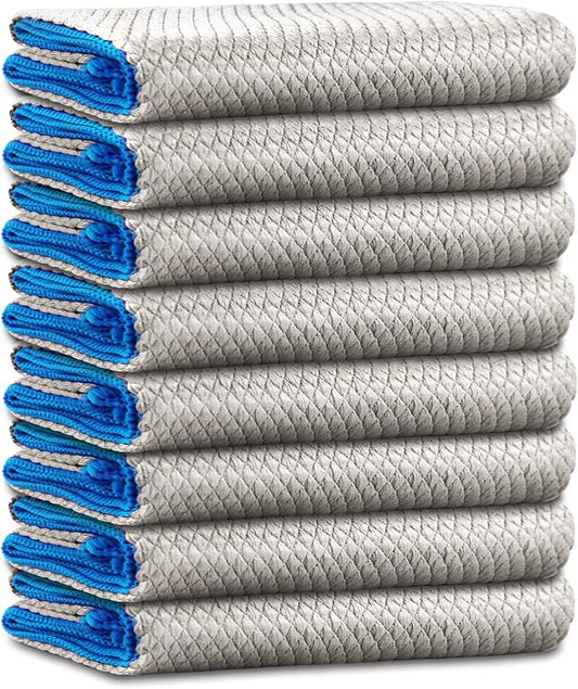 Microfiber Cleaning Cloth Lint Free Glass Cleaner Window Polishing Streak Free by Ekedalen
