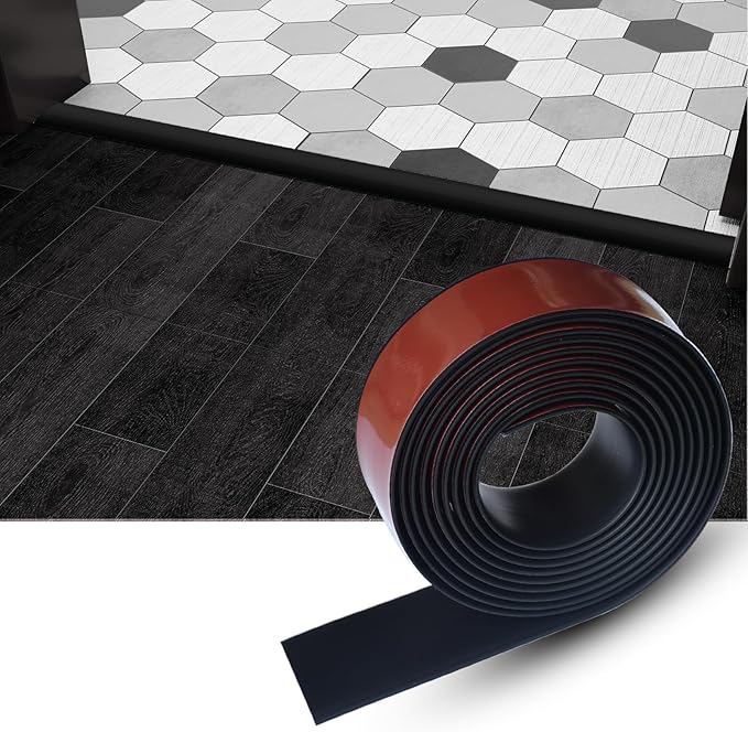 Floor/Door Flat Transition Strip & Self Adhesive Floor Vinyl Floor Edge Trim by HJHUAJ