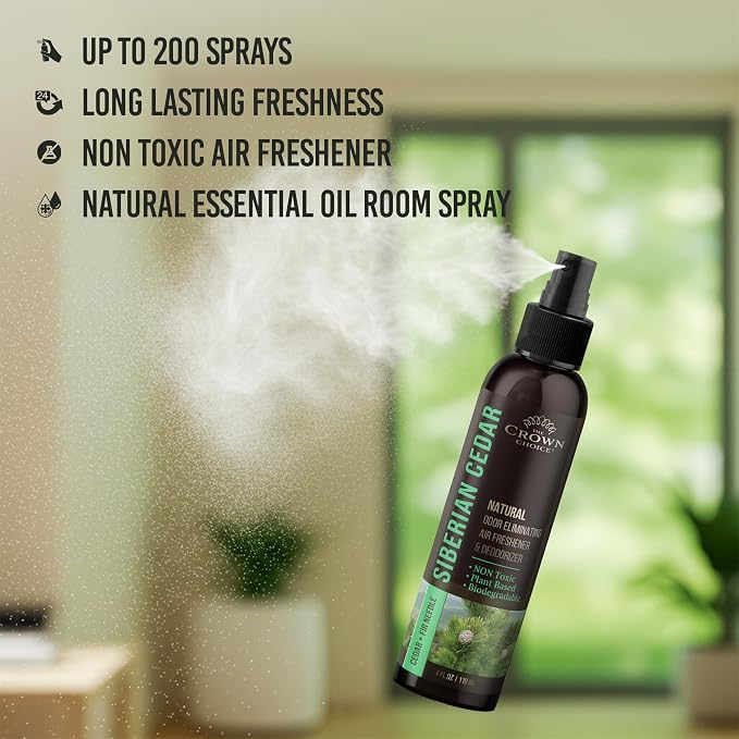 Non-Toxic Odor Eliminator, Natural Cedar Air Freshener Spray - Image 7
