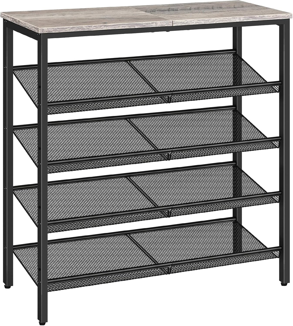 HOOBRO Shoe Rack for Entryway, 5-Tier Shoe Organizer with Adjustable Mesh She...