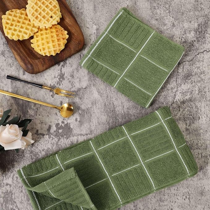 Glynniss Kitchen Towels and Dishcloths Set, Four Dish Towels 16x26 Inches - Image 3