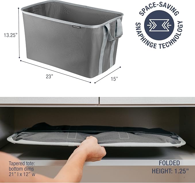 CleverMade Collapsible Laundry Basket Hamper - Image 2