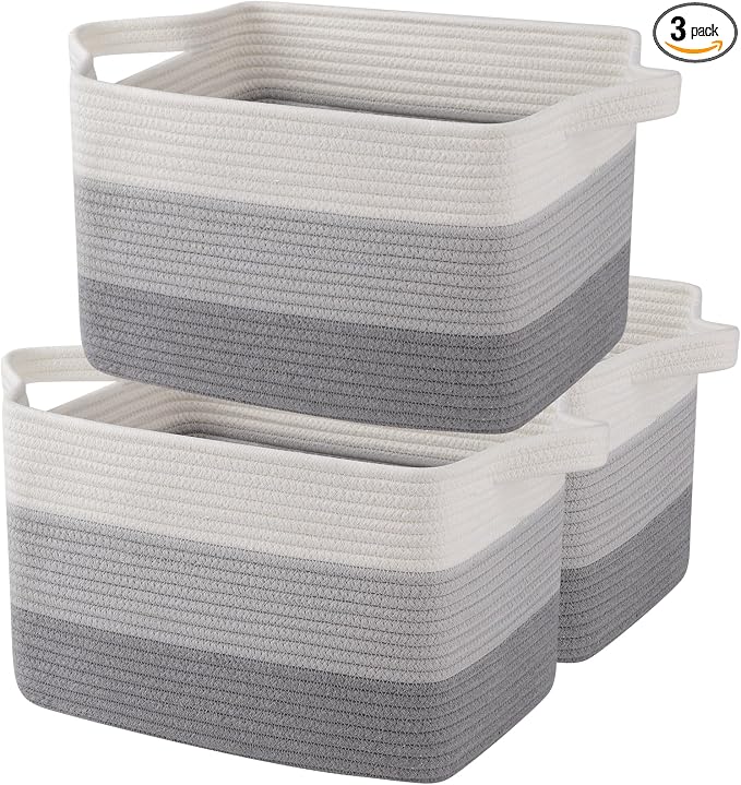 OIAHOMY Storage Basket, Woven Baskets by MasterofSpaceOptimization