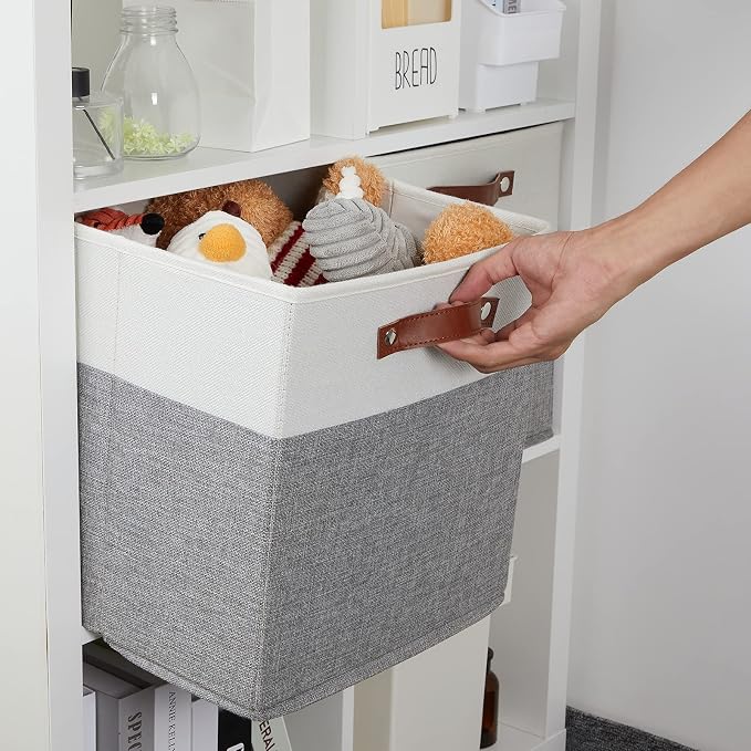 DULLEMELO Storage Cubes 13 inch, Collapsible Sturdy Cube Storage Bins - Image 5