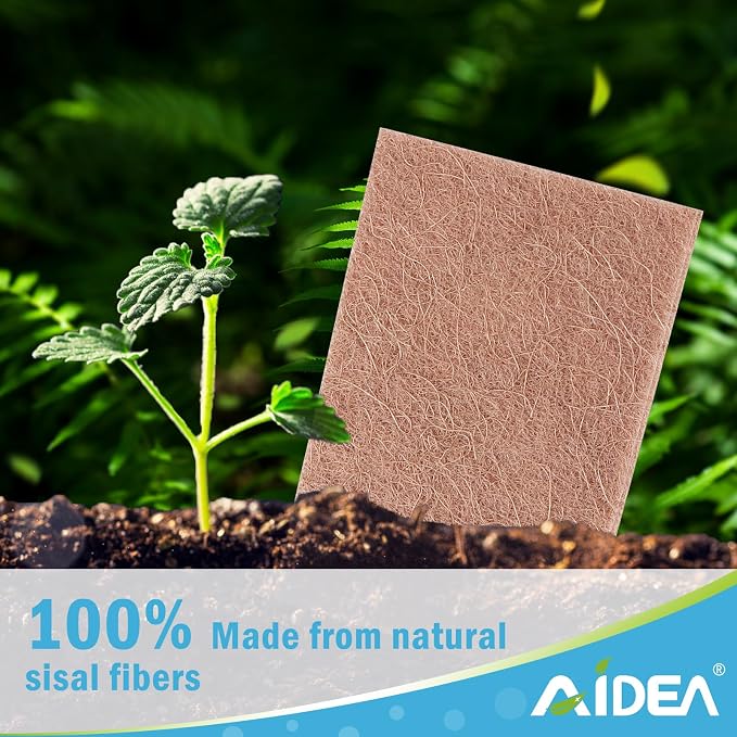 AIDEA Non-Scratch Natural Scouring Pads, Dish Scrubber Pads - Image 3