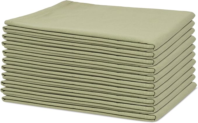 Organic Cotton Sage Flour Sack Kitchen Towels by OrganicCottonMart