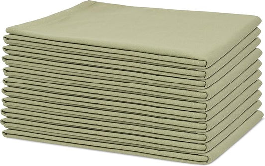 Organic Cotton Sage Flour Sack Kitchen Towels by OrganicCottonMart