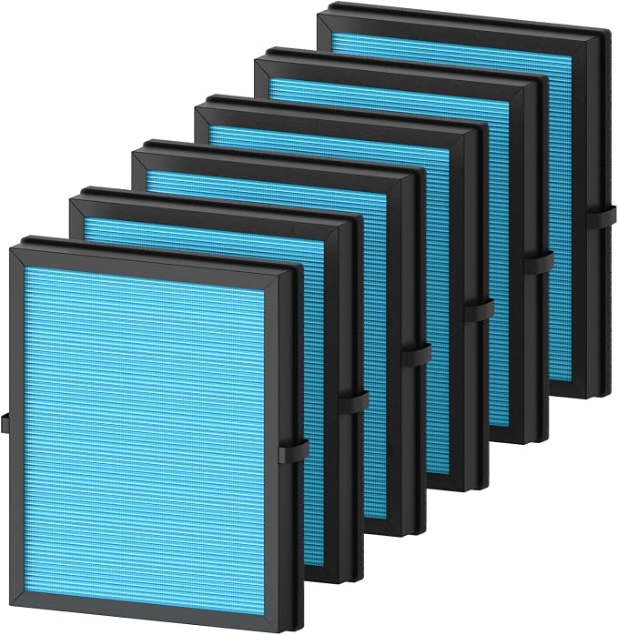 6-Pack MK04 Replacement Filter for Aroeve MK04/MG04JH Air Purifier by CFKREYA