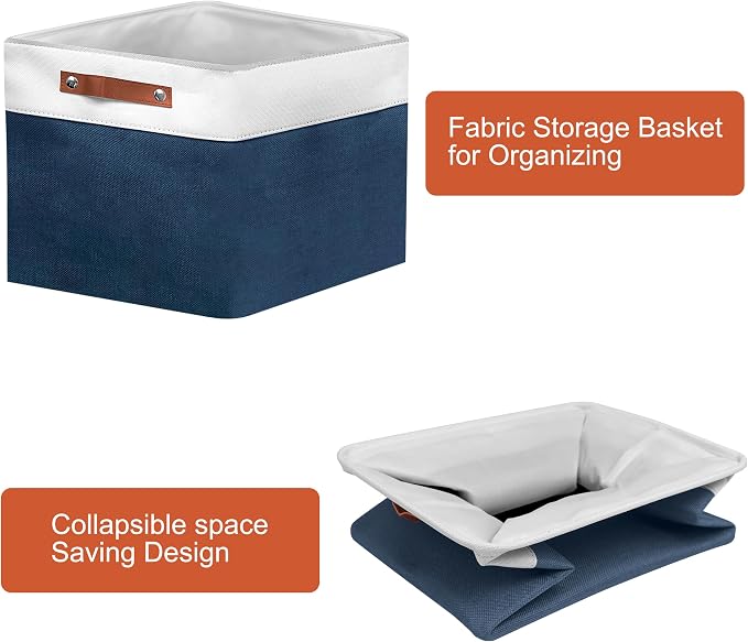 13in Open Fabric Storage Basket - Image 6