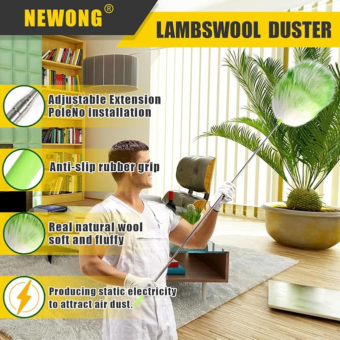 5PCS Extendable Lambswool Duster - Image 2