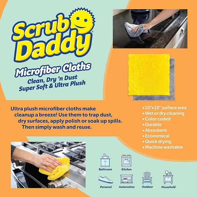 Scrub Daddy 10-Piece Microfiber Towel Set - Image 3