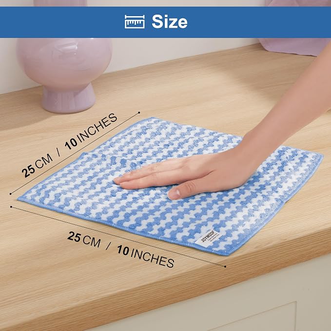 JOYMOOP Microfiber Cleaning Cloths – 18 Pack, Super Absorbent Towels - Image 9