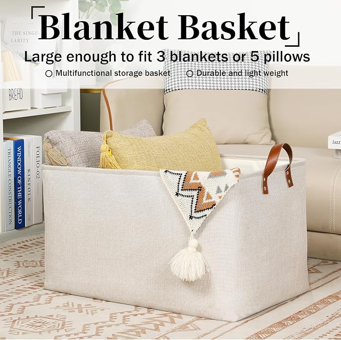 DULLEMELO Beige Storage Baskets - Image 5