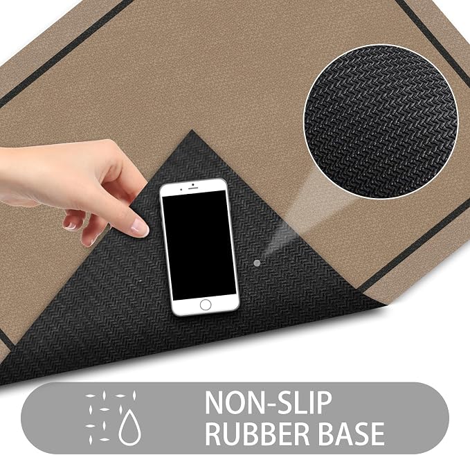 Ultra Thin Door Mat Indoor Entrance, 1/10 in Thin Door Mats - Image 4
