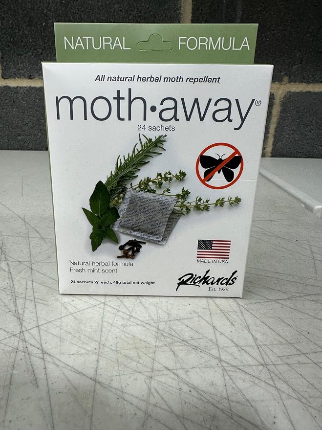 Richards Homewares Moth Away Sachets – 24-Pack Natural Herbal Moth Repellent - Image 9