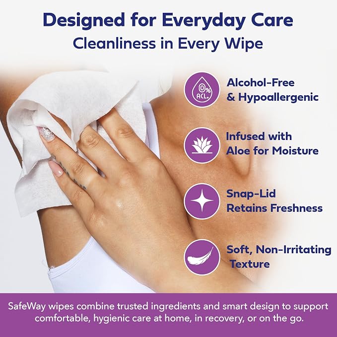 SAFEWAY Adult Wipes Disposable — Multi-Purpose Wipes, Alcohol-Free, Preferred - Image 3