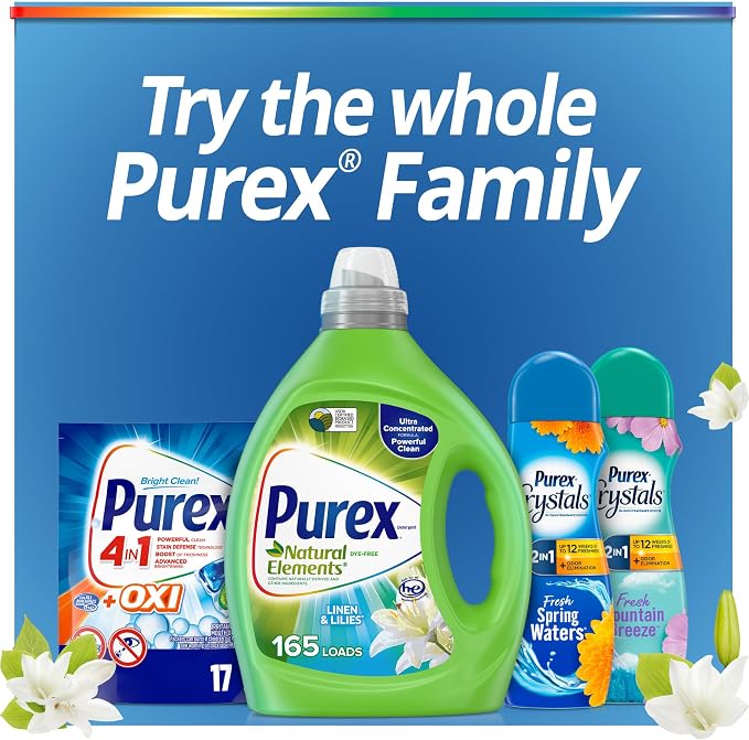 Purex Liquid Laundry Detergent, Ultra Concentrated, Natural Elements Linen & - Image 8