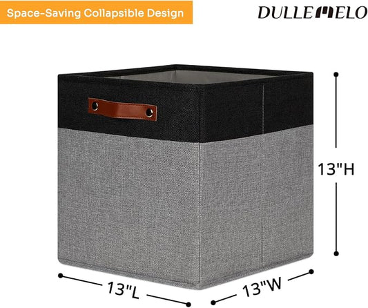 DULLEMELO 13x13 Storage Cubes, Collapsible Sturdy Cube Storage Bins - Image 2