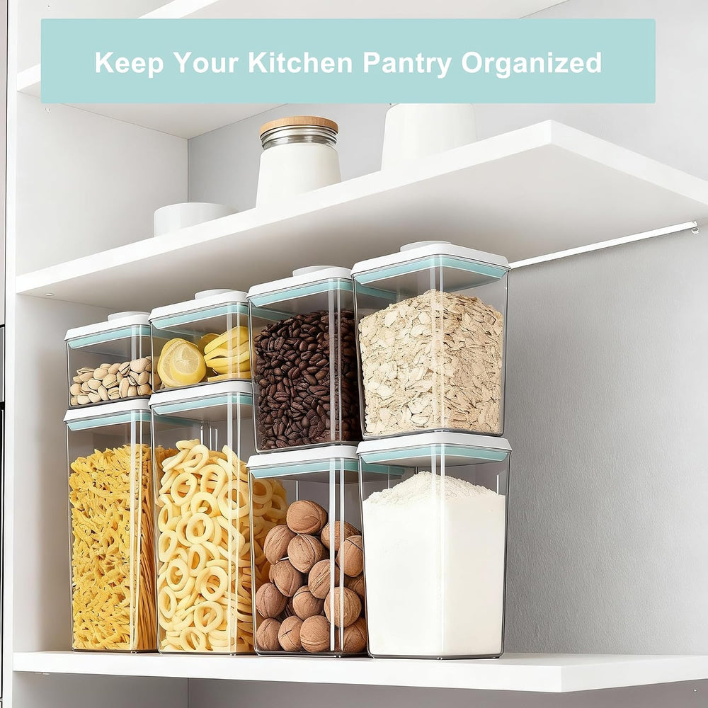 Pop Airtight Food Storage Containers with Lids for Kitchen Pantry Organizing ...