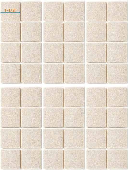 FURNIGEAR Felt Furniture Pads for Hardwood Floors by Furnigear