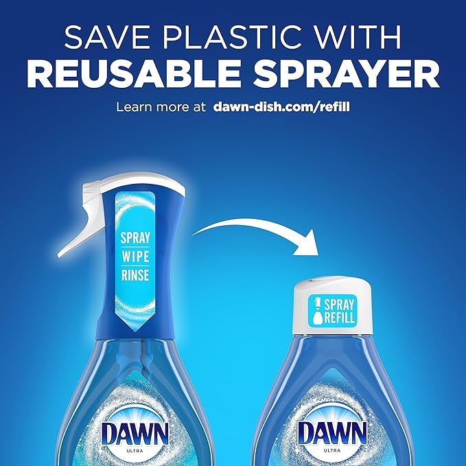 Dawn Platinum Powerwash Dish Spray, Dish Soap Liquid, Fresh Scent Bundle - Image 6