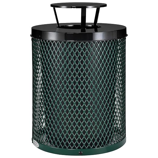 Global Industrial Outdoor Diamond Steel Trash Can by GlobalIndustrial