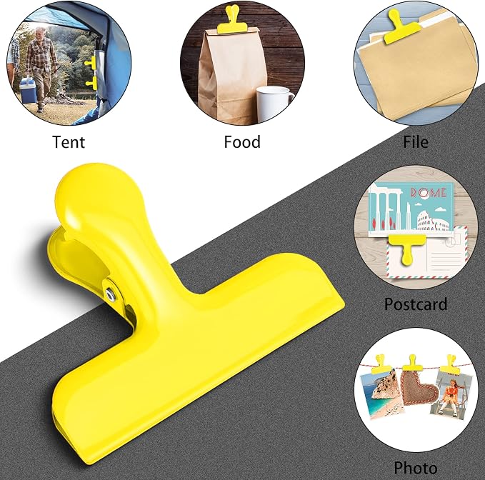 Bag Clips Heavy Duty Stainless Steel Chip Clips, Food Bags Clamp Great - Image 6