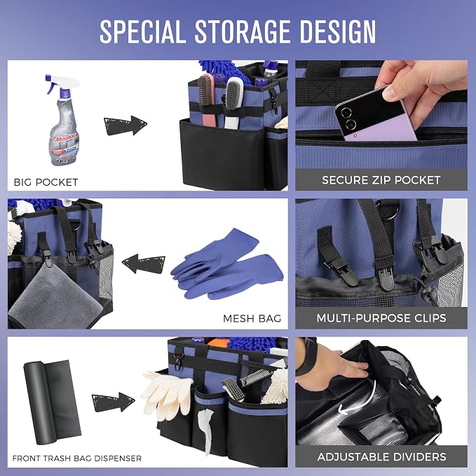 Wearable Cleaning Caddy, Cleaning Caddy Supplies Organizer - Image 2
