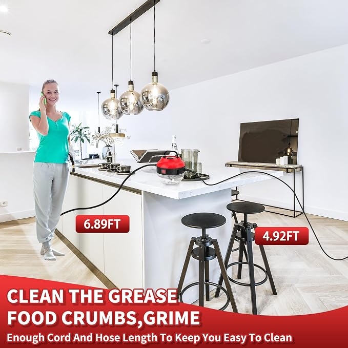 Portable Handheld Steam Cleaner, 2500W High Pressure Steam Cleaner - Image 7