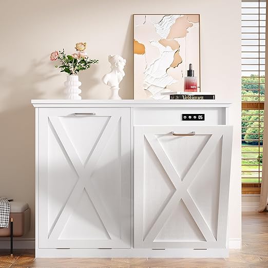 Betterhood Tilt Out Trash Can Cabinet, Hidden Trash Bin - Image 7