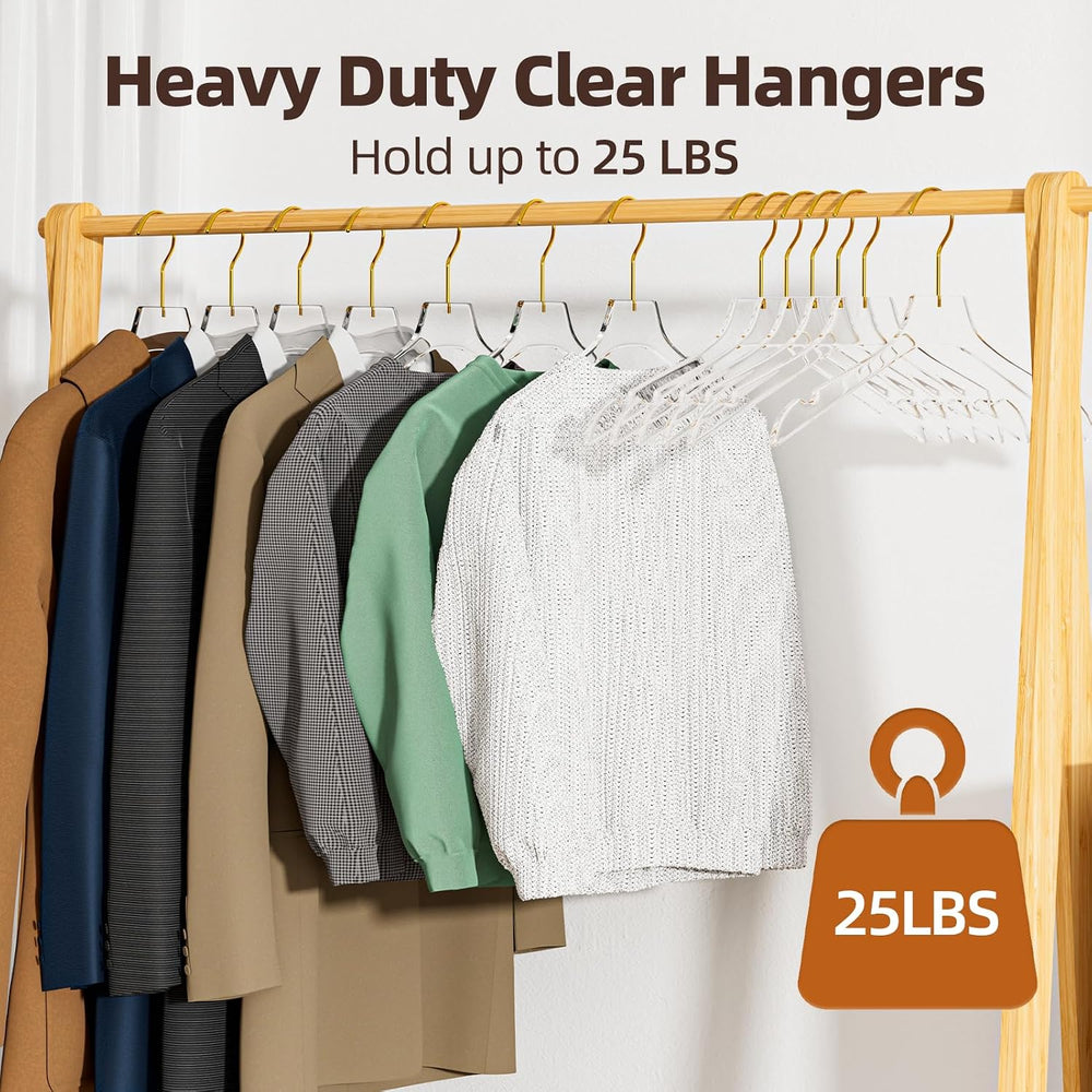 Acrylic Hangers 30 Pack, 15in Crystal Clear Heavy Duty