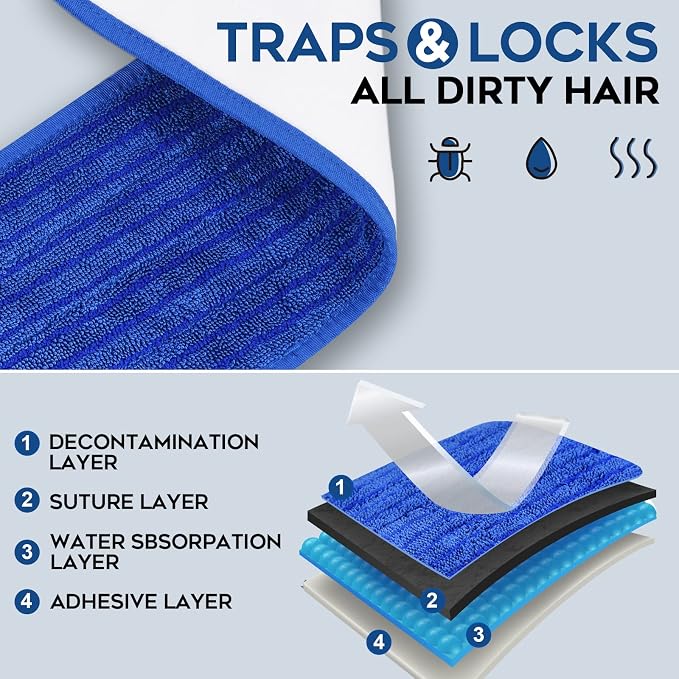 Matthew 18'' Microfiber Mop Replacement Pads - Image 2