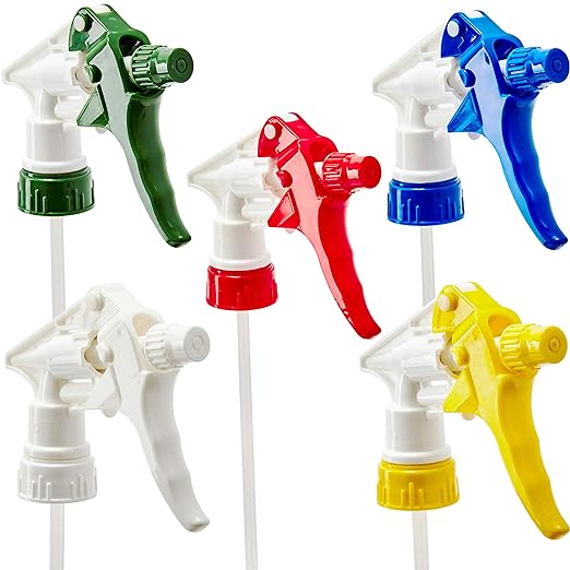 Leak-Free, Chemical Resistant Spray Head 5 Pk Industrial Spray Heads Only by Pro-Grade+Cleaning+Supplies