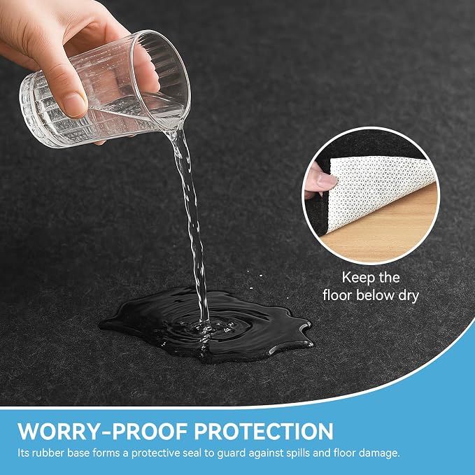 Warmstar 5x7 FT Non Slip Rug Pad, 100% Waterproof Felt Rug Pad - Image 3