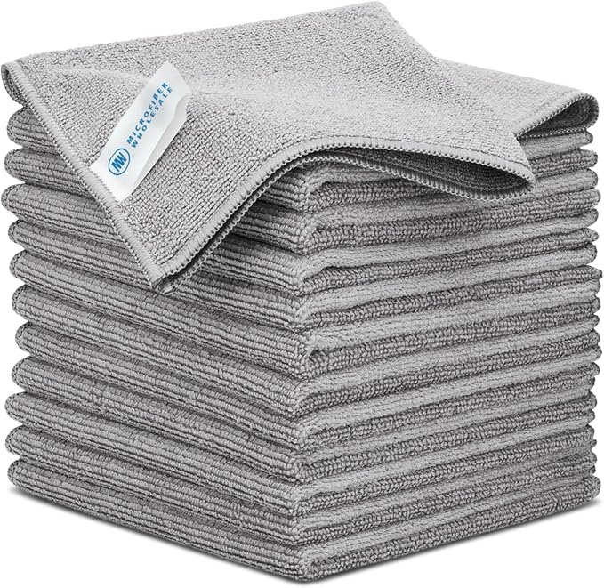 Microfiber Wholesale 12x12 Inch Pro Multi-Surface Microfiber Cleaning Cloths | by MicrofiberWholesale