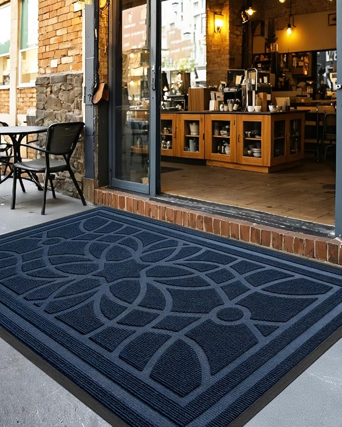 DEXI Front Door Mat Outside Entrance, Heavy Duty Non Slip Low Profile Doormat - Image 8