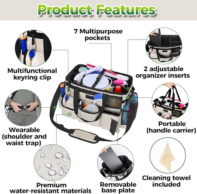 Cleaning Caddy Organizer with Handle - Image 3