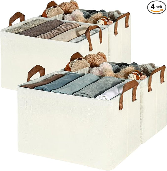 GRANNY SAYS Closet Storage Baskets, Collapsible Fabric Storage Bins by GRANNYSAYS