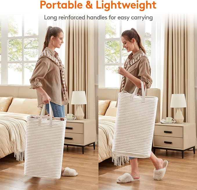 Lifewit 3 Pack Laundry Hamper Large Collapsible Laundry Baskets, Freestanding - Image 3