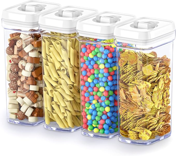 DWËLLZA KITCHEN Airtight Food Storage Containers – 4 Piece set Air Tight Pantry - Image 9