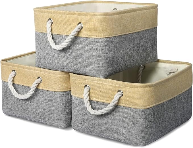 TheWarmHome Fabric Storage Bins Baskets by TheWarmHome
