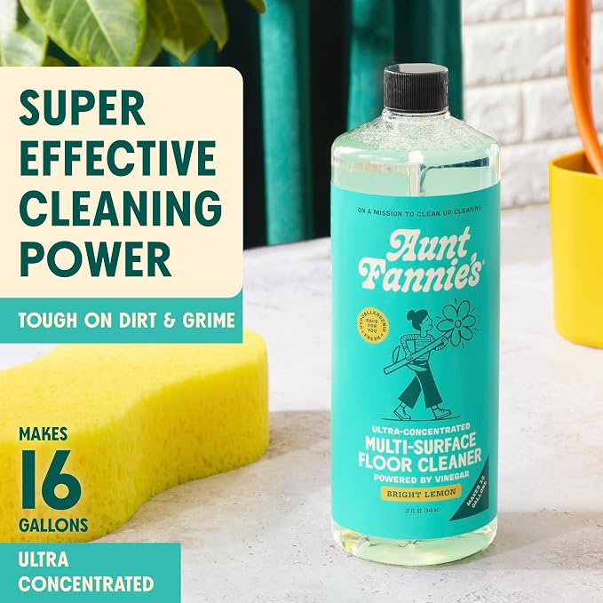 Aunt Fannie's Ultra Concentrated Floor Cleaner Vinegar Wash, Makes 16 Gallons - Image 2
