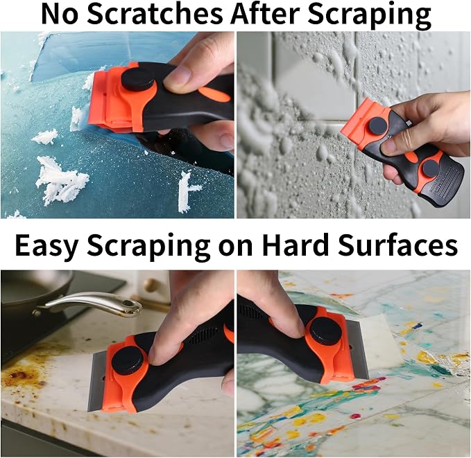 Razor Blade Scraper Tool, 2 Pack Razor Scrapers - Image 3
