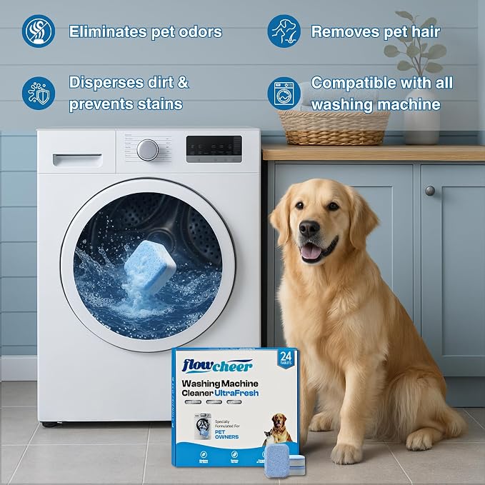 Washing Machine Cleaner Tablets, Septic Safe Descaler - Image 6