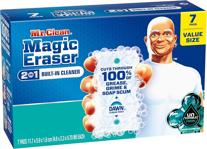 Mr. Clean Magic Eraser Foaming Sponge, All Purpose Cleaner, Dawn Cleaning Power - Image 12